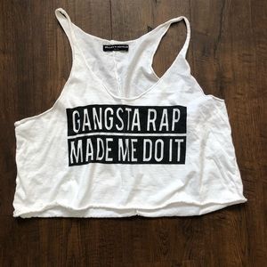 Brandy Melville “gangsta rap made me do it” crop